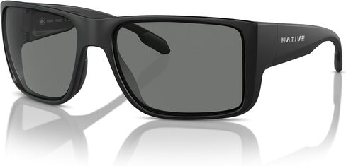 Native Man Sunglasses Matte Desert Tan Frame, Grey Polarized Lenses, 58MM in Kuwait