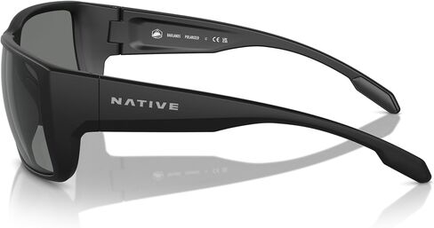 Native Man Sunglasses Matte Desert Tan Frame, Grey Polarized Lenses, 58MM in Kuwait