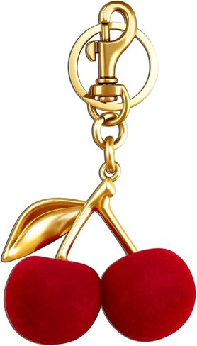 Cherry Keychain Accessories for Keys 2Pcs Red Cherry Cute Kawaii Keyring Bulk for Charms Handbags Purse Car Decoration Cherry Key Chian for Women Girls Christmas Gifts for Couple Friend Bestie in Saudi Arabia