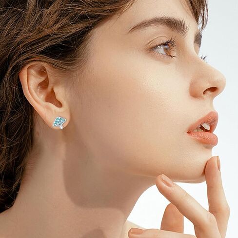 Women Cactus Earrings 925 Sterling Silver Green Opal Earrings Cactus Earrings Jewelry for Women in Saudi Arabia