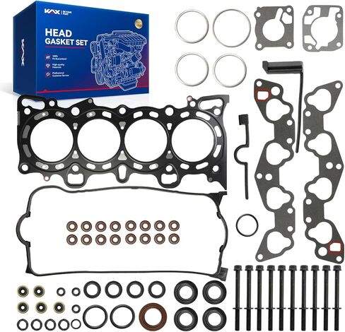 KAX HS9915PT Engine Cylinder Head Gasket Set Compatible with Honda Civic 1992 1993 1994 1995 1.6L, Civic del Sol 1993-1995 1.6L, Head Gasket Kit in Saudi Arabia