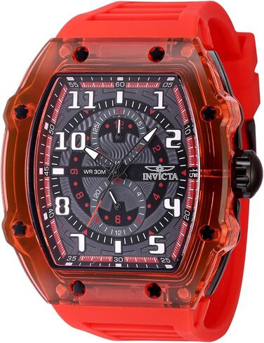 invicta Racing Men 48.5mm البلاستيك الذهب + أبيض أبيض + رمادي DIAL VH61 QUARTZ in Kuwait