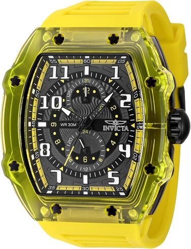 invicta Racing Men 48.5mm البلاستيك الذهب + أبيض أبيض + رمادي DIAL VH61 QUARTZ in Kuwait