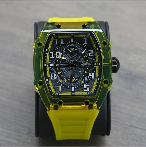 invicta Racing Men 48.5mm البلاستيك الذهب + أبيض أبيض + رمادي DIAL VH61 QUARTZ in Kuwait