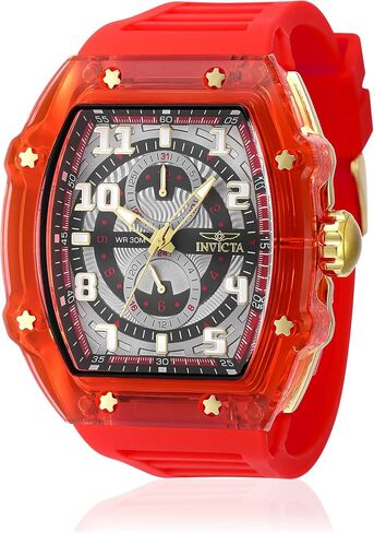 invicta Racing Men 48.5mm البلاستيك الذهب + أبيض أبيض + رمادي DIAL VH61 QUARTZ in Saudi Arabia