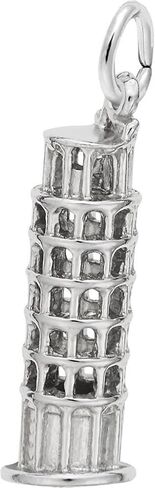 Rembrandt Leaning Tower of Pisa Charm - Metal - Sterling Silver in Saudi Arabia