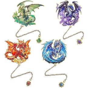 4pcs Fantasy Sword Longmarks للكتب والمجلات والمخططين - علامات الكتب المعدنية اللطيفة لقراءة النساء والرجال ، هدايا كتب فريدة من نوعها لمحبي الكتب ، وإكسسوارات القراءة للطلاب والكبار والأطفال in Kuwait