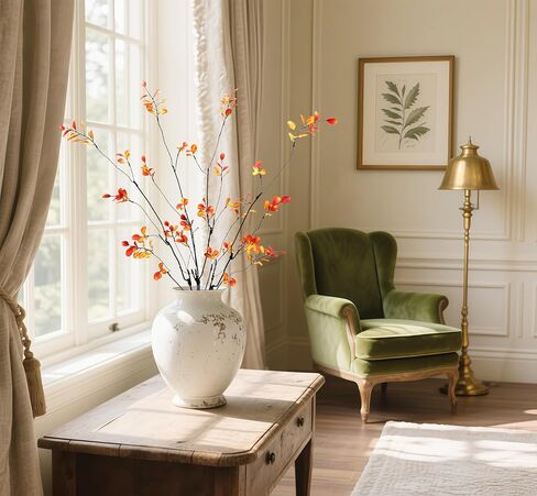 Ferial 4pcs الخضراء الاصطناعية ينبع النباتات فو فو الأوكالبتوس فروع ficus الاصطناعية لمحشو المزهرية مزيفة Ficus Twig Plants 38.2 "لحضور مكتب مكتب حفل الزفاف المركزية in Kuwait