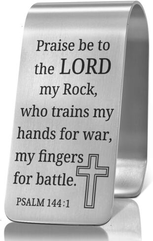 XQLZY for He Will Order His Angels to Protect You Engraved Stainless Steel Car Visor Clip, Wherever You Go Psalm 91:11, Inspirational Guardian Angel Safe Driving Gifts for Family Friend Driver in Saudi Arabia