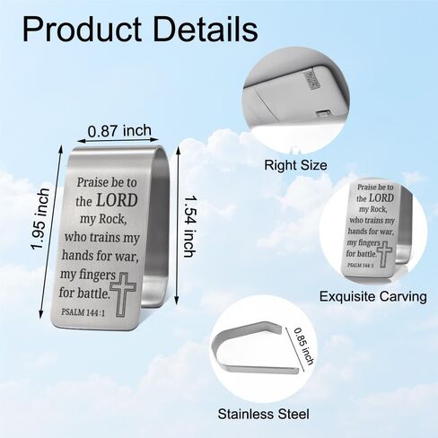 XQLZY for He Will Order His Angels to Protect You Engraved Stainless Steel Car Visor Clip, Wherever You Go Psalm 91:11, Inspirational Guardian Angel Safe Driving Gifts for Family Friend Driver in Saudi Arabia