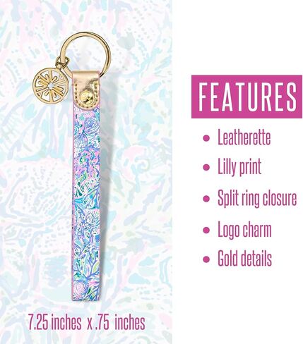 Lilly Pulitzer Wristlet for Keychain and Keys, Cute Floral Key Holder Bracelet, Daffodil Hill in Saudi Arabia