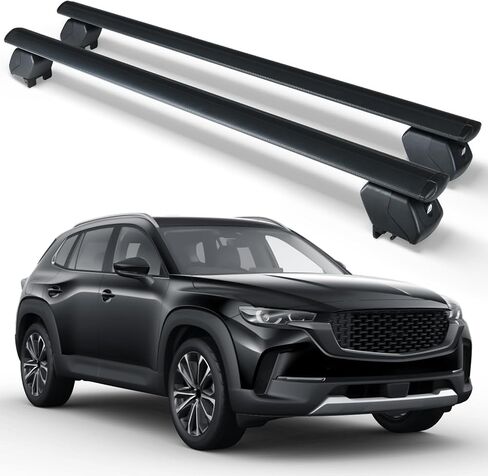 Heavy Duty 300 LBS Roof Rack Cross Bars Compatible with 2016-2025 Mazda CX9 CX-9 with Side Rails Adjustable & Lockable Crossbar Rooftop Luggage Cargo Carrier in Saudi Arabia