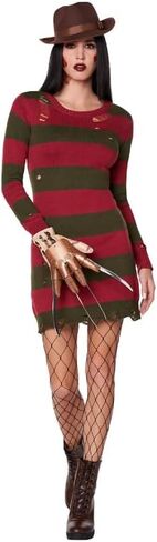 Spirit Halloween Adult Freddy Krueger Costume Nightmare on Elm Street Dress Up Cosplay in Saudi Arabia