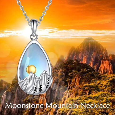 YFN Mountain Necklace for Women Sterling Silver Mountain Pendant Necklace Nature Jewelry Gift for Skiers, Hikers, Campers, Climbers and Nature Lovers in Saudi Arabia