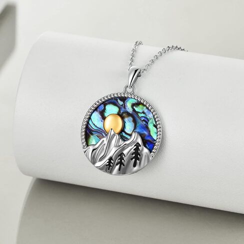 YFN Mountain Necklace for Women Sterling Silver Mountain Pendant Necklace Nature Jewelry Gift for Skiers, Hikers, Campers, Climbers and Nature Lovers in Saudi Arabia