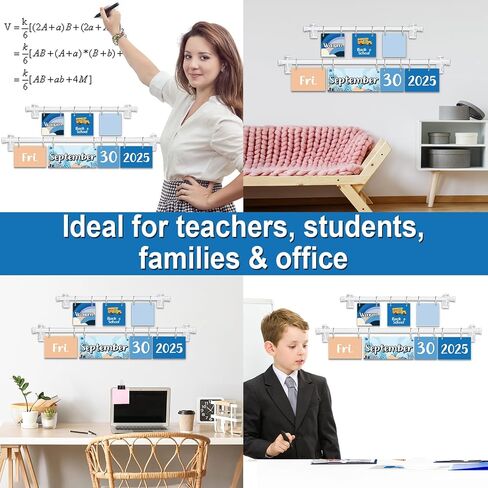 96pcs Bee Classroom Bunendar Bulletin Board for teacher ، Flip Flip Fludar مع حامل للزخرفة المدرسية ، التقويم القابل للتعديل ، مستلزمات ديكور المنزل الابتدائية in Kuwait