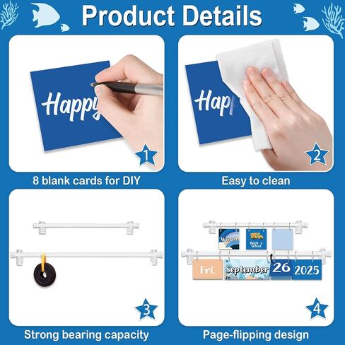96pcs Bee Classroom Bunendar Bulletin Board for teacher ، Flip Flip Fludar مع حامل للزخرفة المدرسية ، التقويم القابل للتعديل ، مستلزمات ديكور المنزل الابتدائية in Kuwait