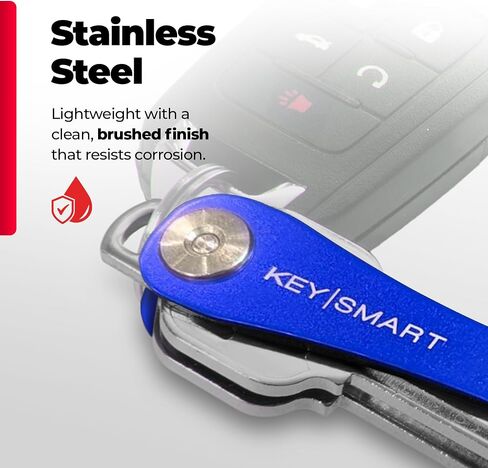 KeySmart Extended - Compact Key Holder and Keychain Organizer (up to 8 Keys, Black) in Saudi Arabia