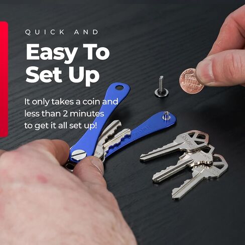 KeySmart Extended - Compact Key Holder and Keychain Organizer (up to 8 Keys, Black) in Saudi Arabia