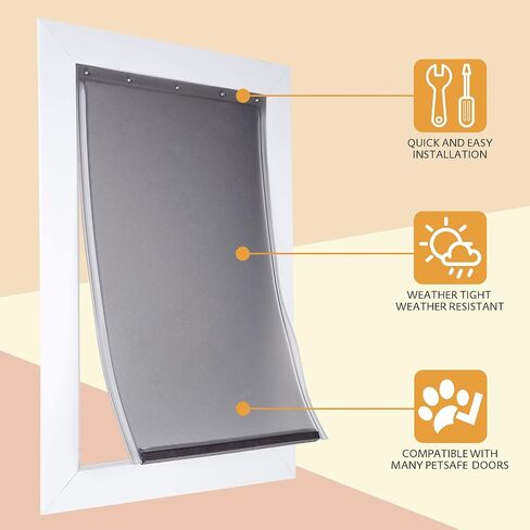 رفرف باب الكلب البديل الكبير متوافق مع مقاييس PetSafe 16 7/8 "× 10 1/8" PAC11-11039 in Kuwait