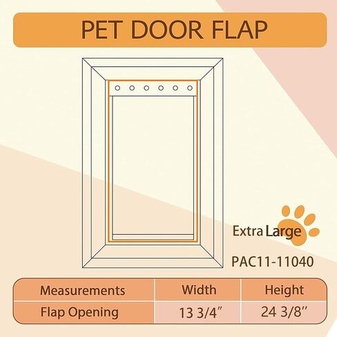 رفرف باب الكلب البديل الكبير متوافق مع مقاييس PetSafe 16 7/8 "× 10 1/8" PAC11-11039 in Kuwait