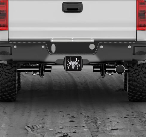 Elektroplate Metalhead Lightening Spider All Metal Black Hitch Cover for Trucks and SUVs | Fits Standard 2" Trailer Hitch Receivers | Premium Weatherproof in Saudi Arabia