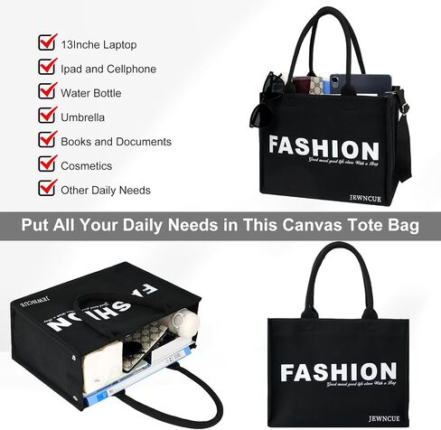Tote Bag for Women, Fashionable Lightweight Spacious Canvas Tote Bag, Beach Bags for Women, Birthday gift bag in Saudi Arabia