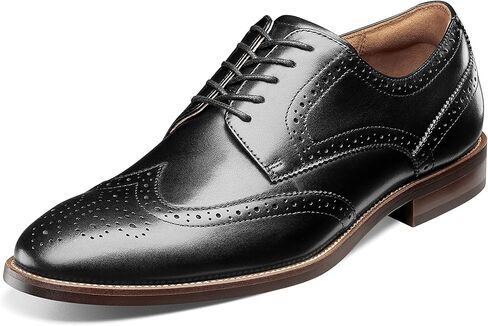 حذاء Florsheim Rubano Wt للرجال أكسفورد، أسود/أسود، 9.5 عرض in Saudi Arabia