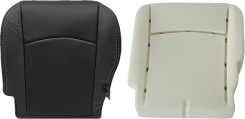 GXARTS Driver Side Bottom Replacement Microfiber Leather Seat Cover and Foam Cushion Pad Compatible with Dodge Ram 1500 2500 3500 4500 5500 Laramie 2009 2010 2011 2012 in Saudi Arabia