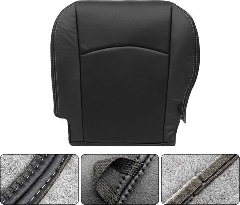 GXARTS Driver Side Bottom Replacement Microfiber Leather Seat Cover and Foam Cushion Pad Compatible with Dodge Ram 1500 2500 3500 4500 5500 Laramie 2009 2010 2011 2012 in Saudi Arabia