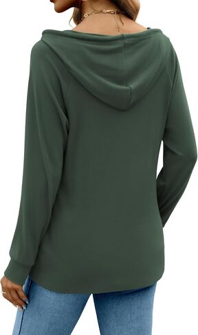 Womens Tops Fall Fashion Hoodies for Women Long Sleeve Sweatshirts Ladies Casual Tees Soft Pullover Trendy Blouses in Kuwait