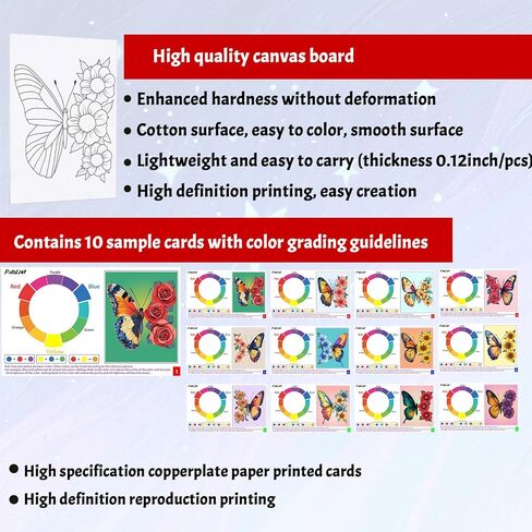 10 مساءً لوحات قماش مسبقة من القماش 8x10 SIP و الطلاء للبالغين الفتاة للسيدات تاريخات ليلية للطلاء مع تصميمات الطلاء تصميمات الطلاء لزهور الفراشات المبتدئين in Kuwait