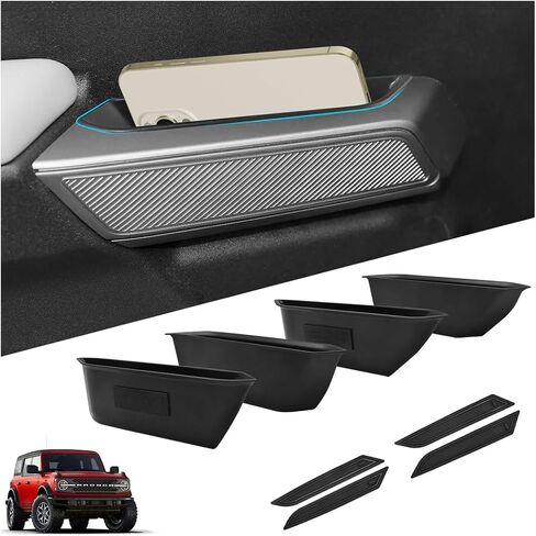 GZSH 2025 Upgrade Center Console Organizer fit for 2025 Ford Bronco 4 Door Full Size Ford Bronco Center Console Storage for Ford Bronco 2025 Storage Accessories |Easy to Install||Not for Sport Model| in Kuwait
