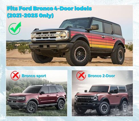GZSH 2025 Upgrade Center Console Organizer fit for 2025 Ford Bronco 4 Door Full Size Ford Bronco Center Console Storage for Ford Bronco 2025 Storage Accessories |Easy to Install||Not for Sport Model| in Kuwait