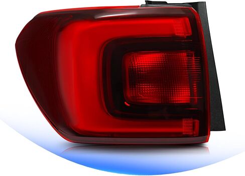 LED Tail Light Compatible with 2020 2021 2022 2023 GMC Acadia Denali SL SLE SLT Outer Taillight Chrome Bezel Rear Driving Brake Lights Assembly Replace OEM# 85150719 GM2800316 (Left Driver Side) in Kuwait