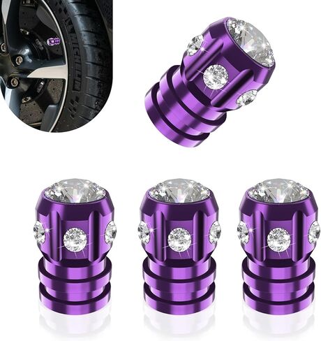4 PCS CAPS صمام الإطارات ، وقبعات جذع صمام الإطارات ، وملحقات سيارة بلينغ مقاومة للغبار ، وقبعات إطارات سيارات الألومنيوم الشاملة للسيارات والشاحنات وسيارات الدفع الرباعي والدراجات النارية (أسود) in Saudi Arabia