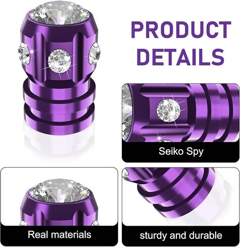4 PCS CAPS صمام الإطارات ، وقبعات جذع صمام الإطارات ، وملحقات سيارة بلينغ مقاومة للغبار ، وقبعات إطارات سيارات الألومنيوم الشاملة للسيارات والشاحنات وسيارات الدفع الرباعي والدراجات النارية (أسود) in Saudi Arabia