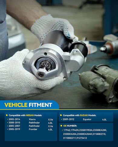 PHILTOP 17668N Starter Compatible with 1995-2007 Tacoma 2.4/2.7L Replacement New for 17668N,17666, 17668,17535N,17706N in Saudi Arabia