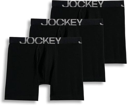 ملابس داخلية للرجال للرجال Activestretch 7 "Long Leg Boxer موجز - 3 حزمة ، أسود ، 2XL in Saudi Arabia