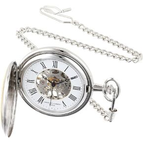 Charles Hubert 3859 Two-Tone Mechanical Pocket Watch