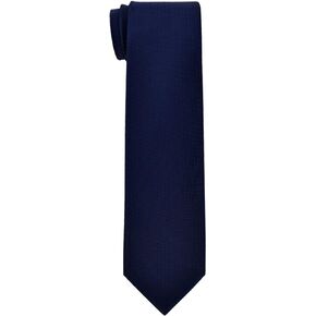 Retreez Solid Plain Color with Square Textured Woven Boy's Tie - 8-10 years