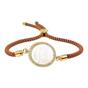 Blessed Mother of Pearl Guadalupe Bracelet Catholic Jewelry for Women