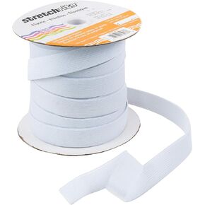 Stretchrite Knit Polyester Elastic Spool, 3/4-Inch by 30-Yards, White