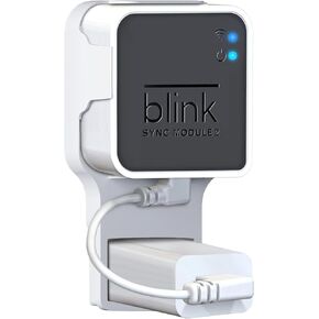 Wall Mount for Blink Sync Module 2 with Short Cable - Save Space - No Messy Wires - Easy Move Mount Bracket Holder for Blink Outdoor Indoor Security Camera