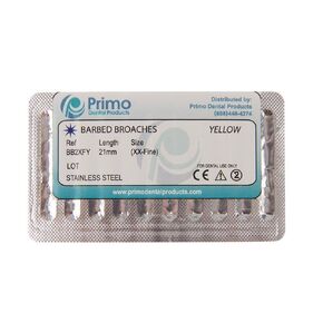 Primo Dental Products BB4XFP Barbed Broaches, Fine Purple (Pack of 10)