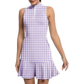 GGOV Tennis Dress for Women Golf Dresses with Shorts Inner Pocket Sleeveless Zip Up Stand Collar Workout Athletic Dresses in Kuwait