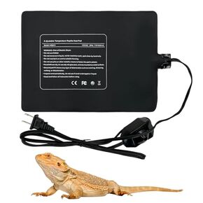 Hamiledyi Reptile Heating Pad, Under Tank Heater, Waterproof Terrarium Heat Mat 6X8 Inch 11W for Turtle, Lizard, Frog, Snake and Other Reptiles