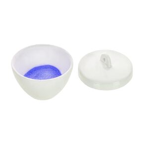 Eisco Labs Porcelain Crucible with Lid, Short Form, 30mL Capacity - Pack of 30