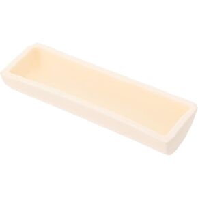 Healvian 3pcs Experimental Combustion Boat Corundum Crucible Corundum Ark Semicircle Tube Furnace Electric Furnace Corundum Boat Aluminum Oxide White in Kuwait