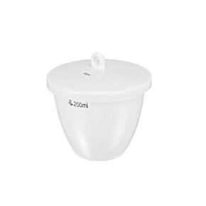 uxcell Porcelain Crucible Cup 200ml with Lid for Foundry Melting Casting Refining